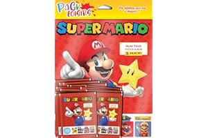 Panini Super Mario Pack Loisirs Album + 50 Pochettes