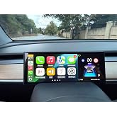 Tesla Model Y ve Model 3 ile uyumlu ara&ccedil; G&ouml;sterge Ekranı, CarPlay ve Android
