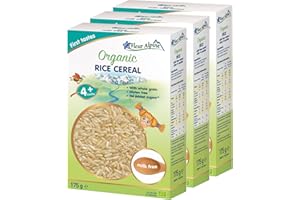 FLEUR ALPINE Baby Food | Organic Rice Baby Cereal Pack of 3 - Baby Porridge for Delicious Breakfast Meals | Nutritious and Instant Gluten Free Porridge 4+ Months with No Added Sugars | 3x7 Servings