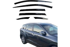 AUTO CLOVER Wind Deflectors Set for Kia Niro 2016-2021 (6 pieces)