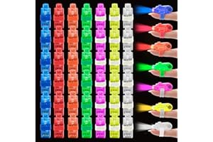 FOHYLOY 42 Pieces LED Finger Lights LED Finger Flashlight LED Light Up Toys Glow in The Dark, Party Favors Supplies for Kids Birthday Halloween Festival Carnival (42 Pieces)