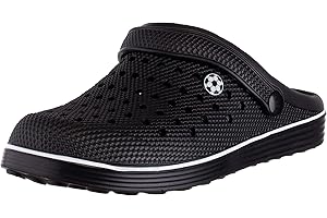 Brandsseller Męskie chodaki piłkarskie, letnie chodaki, buty kąpielowe, buty ogrodowe, kapcie domowe