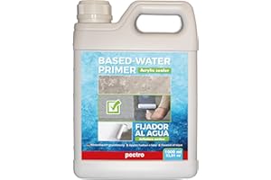 PECTRO Fijador al agua 1000ml - Imprimacion pintura paredes - Selladora acrílica para fijar la pintura en superficies porosas, pintadas o de obra nueva - Adherente antihumedad