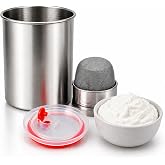 JD Fresh 1000 ML Stainless Steel Greek Yogurt and Hung Curd Maker/Airtight Storage Container with Multipurpose Food & Oil Str