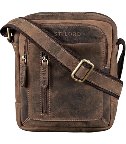 Yimidear Sacoche Homme Bandoulière En Toile, Petit Sac Bandoulière Pour Homme, Sacs D'épaule Sacoches Vintage Cartable Sac De Messager Briefcase