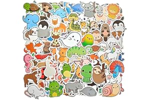 GUYI GYGYL 100pcs Cute Animal Stickers, Waterproof Stickers for Water Bottles, Laptop, Computer, Car, Luggage, Cup, Phone (Animal Style 2)