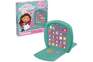 Top Trumps Match La Casa de Muñecas de Gabby - Juego De Mesa, Juegos Infantiles, Conecta 5 Dados Iguales En Tu Propio Tablero, Juego De Memoria 4 Años, Para 2 Jugadores