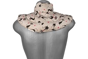 GIRAFFENLAND Saco cervical térmico con cuello - Mimi el gato - Almohada térmica con semillas de colza. Cojín de nuca. Cojín de calor y frio con semillas