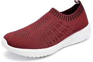 TIOSEBON Ladies Athletic Walking Shoes Lightweight Breathable Mesh Running Trainers Casual Sports Footwear