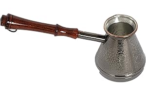 MADACHA Pot à café/cafetière Manuelle Turka - Cuivre étamé - 250 ML - Camping, Plein Air ou Maison - Utilisable sur Tous Feux sauf Induction