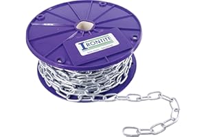 IRONTITE® Heavy Duty 3mm Metal Chain Link 1M - 30M Long, Hot Dipped Galvanised Chain for Long Lasting Weather Protection, Heavy Duty Chain to Suit A Variety of Uses. (25 Metre Reel)