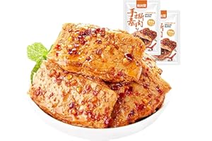 WANGLIUPEERS Würziger getrockneter Tofu, Latiao, chinesische Snacks,geschredderter vegetarischer würziger Snack, einzeln verpackt (9g*30Stück) (BBQ-Geschmack)