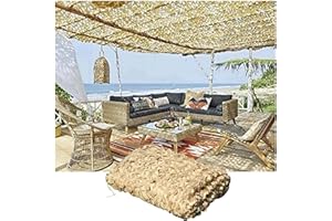 SUWOOY Red De Camuflaje De Protección Solar,Malla De Camuflaje Reforzada Militar,Camping,Caza,Escondite,Pérgola Jardín Decoración Red De Sombra,Red De Camuflaje Personalizable,Yellow-3x3m(9.8*9.8ft)