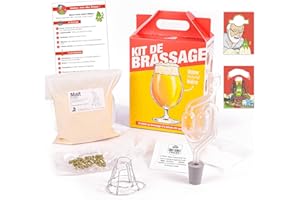 B Maker Kit Biere Initiation Fabriqué en France - 1h30 de Préparation - Idée Cadeau Homme Femme - Kit Brassage Biere a Faire Soi Même - Bière Blonde - 1.5L