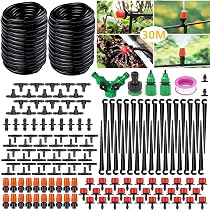 Kit Arrosage Goutte-à-Goutte Aqua Control - Programmateur + 12 Goutteurs - Pour Balcon, Jardin