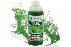 ‎MOLECULA MOLECULA MOLEKULARNA FABRYKA SAMKU Sirup für Bubble Tea 0,5 l Grüner Apfel | Getränke sirup Konzentrat 500 ml | 100% vegan, glutenfrei, ohne künstliche Farbstoffe | Fruchtsirup für Bubbletea|Getränkesirup | für Desserts |