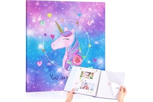 MHJY Fotoalbum zum Einkleben Babyalbum Baby Kinder Album Foto mit 40 Seiten für Mädchen und Jungen, Fotobuch für Bis zu 200 Fotos, Babyalbum zum Selbstgestalten Album-Format 29x27cm