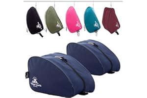 OUTDOOR WORLD BE ACTIVE 2 x Outdoor World Premium Schuhtasche – Wasserabweisend, mit weitem Reißverschluss, Unisex–Schuhtasche für Wander, Fußball, Rugby und Golfschuhe–Geeignet für Erwachsene, Herren und Damen (2 x Marine)