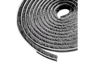 Lamondre 5 Meters Draft excluder for Doors, Window Seal Strip, Adhesive Draught Stopper, Draught excluder for Door, Window, Wardrobe - High-Density Felt - 9mm(W) * 5mm(H) - Black