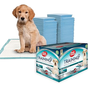 Lionto Puppy Pads, 6 Laags Trainingspads Voor Honden Met Kleefstrips 100 Stuks Van 60x60 Cm Lekvrij En Duurzaam Dankzij Hoge Absorptievermogen Zieke Incontinente Dieren Blauw Wit 2887606895
