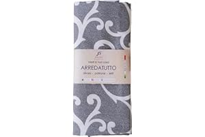 Jenny Sesal - ARREDATUTTO telo copritutto Gran Foulard (Matrimoniale, Giglio Grigio)