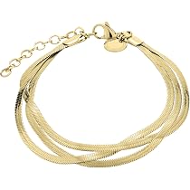 Liebeskind Berlin Orecchini A Catena Sleek Chain – Acciaio Inox Con Finitura Oro Lucido, Lunghezza 7 Cm, Chiusura A Incastro, In Confezione Regalo