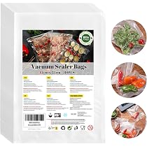 50 Bolsas De Vacío Para Alimentos 20x30 Cm - Sin BPA, 7 Capas, Para Todo Tipo De Envasadoras