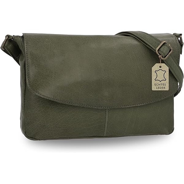 Gusti Leder Umhängetasche Taylor 11 - Vintage Collegetasche Aus Echtem Leder Für Damen & Herren