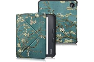 Xuanbeier Custodia in TPU per Tolino Vision color/Kobo libra Colour 2024/Kobo Libra 2 2021/Tolino Vision 6 2021 Sottile e Leggera,Fiore