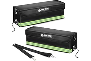 ImnBest Sac de batterie Ebike ignifuge, étanche et à l'épreuve des explosions Lipo Safe pour le stockage, le transport, la charge, Fer, 50CMVC, Sac à dos pour vélo