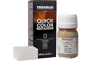 TARRAGO Tinte Para Zapatos y Accesorios de Piel, Cuero Liso y Lona | Tinte de Secado Rápido que Repara y Protege el Calzado de Pequeños Desgastes