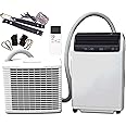 Prem-I-Air 15000 BTU Inverter (Energy Saving Design) Mobile Portable Split Air Condoner with Remote Control, Timer, Dehumidifier and Fan. Quiet Operation for Use in Homes and Offices