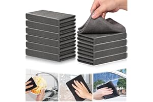 VEVOQIM 10 Stück Verdicktes Magisches Reinigungstuch Wiederverwendbare Mikrofaser Magisches Reinigungstuch Verdickt,Verdicktes Magisches Reinigungstuch für Autos,Küche,Glas (30 x 40 cm, 10 Stück)