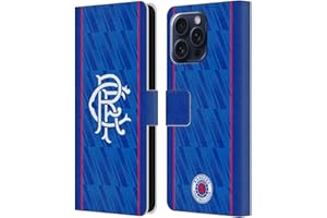 Head Case Designs Officially Licensed Rangers FC Home 2024/25 Kit Leather Wallet Case Compatible With Apple iPhone 16 Pro Max