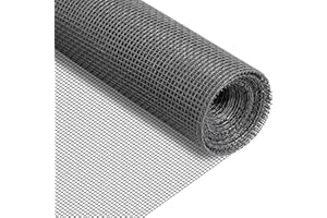 REDTRON moskitiera z włókna szklanego 1,2 x 2,5 m, siatka przeciw owadom z możliwością cięcia, odpowiednia do wielu drzwi i okien, zamiennik moskitiery przeciw komarom i kotom, szary