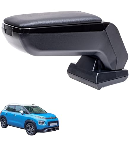 Bracciolo Per Citroen C3 Aircross 2021 | Ecopelle Nero | Senza Serrandina | Regolabile E Con Portaoggetti - Foto 11