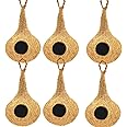 LIVEONCE Natural bhaya Bird nest for Cages and breeding for All Medium,Small Birds with self adheshive Hanging Hooks Pack of 6