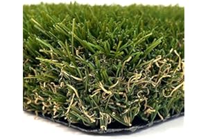 Yelloo - Erba Sintetica per Esterno (50 mm 1x10m) Prato da Esterno Drenante, Tappeto Rotolo per Esterno, Erba Finta Artificiale per Giardino Calpestabile