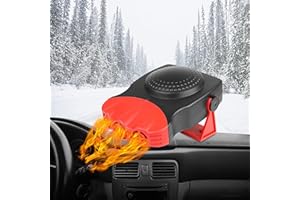 CABLELERA Car Heater Defroster, Portable Heater Anti-Fog 150W 12V Plug in Cigarette Lighter Defroster 2 in 1 Heating/Demister Defroster Electric Vehicle Heater