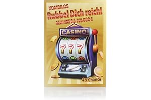 FunX Scherz gratta – Articoli scherzi per adulti con falso profitto principale, confezione da 4 con biglietto regalo