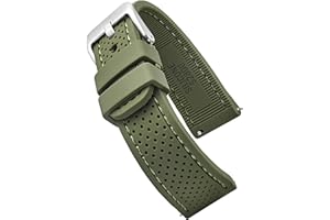 STUNNING SELECTION ALPINE Sporty Premium Soft Silicone Adjustable Watch Band - Replacement Rubber Watch Bands for Women & Men - Waterproof Quick Release Watch Straps - Compatible with Regular & Smart Watch Bands