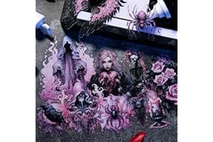 ‎TA MERRY Scrapbooking Stickers Set 120pcs Scrapbook Zubehör Gothic Stickers Aesthetic für Bullet Journal Zubehör,Fotoalbum,Scrapbooking,Calendar Planner,Laptop DIY