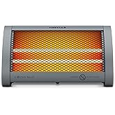 Havells Cozio Nuo Room Heater| Dual Heat Setting 400/800 Watt| Dual Quartz Heating Rods| Silent Operation| Tip Over Protection| Fire Retardant Materia