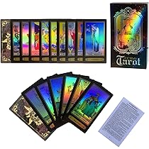 未開封　未使用品　激レア　付属品付き　the telluric tarot SUNHHX Tarot Cards Set, 78 Surface Laser Tarot Cards, Tarot Cards