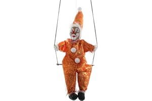 Unbekannt Mel-O-Design Deko Clown Schaukel auf Orange