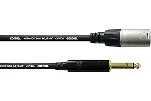 Cordial 0,3M REAN XLR-M/KLINKE 6,3MM, nero