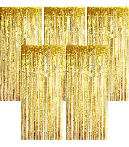 Ulafbwur Glitzer-Fransenvorhang, 4er Set, Rot, 200x100 Cm, Mit Hohlem Kreuz-Design – Perfekt Für Disco, Geburtstag & Partydeko