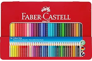 ‎FABER-CASTELL FABER-CASTELL 112435 - Buntstifte Colour Grip 2001, 36er Metalletui