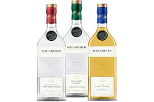 ‎SCHLADERER Schladerer Obstbrand Klassiker Set mit Schwarzwälder Kirschwasser, Williams-Christ Birnenbrand und Alte Zwetschge aus dem Schwarzwald Obstbrände (3 x 700 ml)