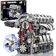 Mould King 10088 V-Type 8-Cylinder Engine Vehicle Motor Building Block Toy MOC e